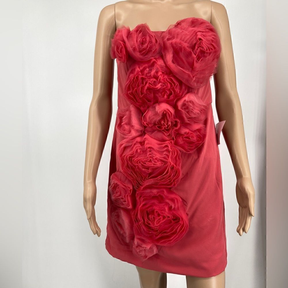 ASOS 3D Roses Pink Mini Dress Size 6 /UK 10/38 Like New